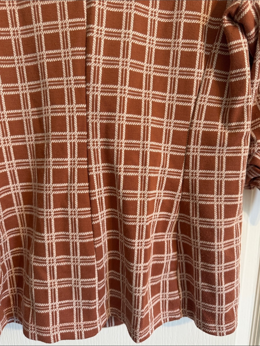 Altar'd State Rust Plaid Shawl-Collar Blazer - Picture 7 of 7